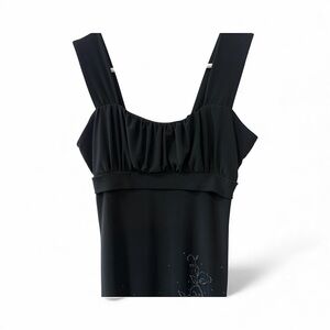 Bundle 2 for $20 | VTG y2k black beaded top